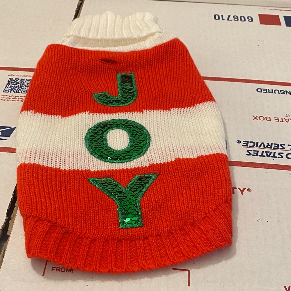 Size XS Joy Dog Sweater New With Out Tags
